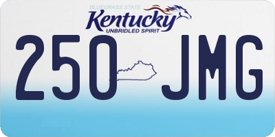 KY license plate 250JMG