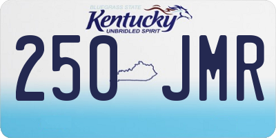 KY license plate 250JMR