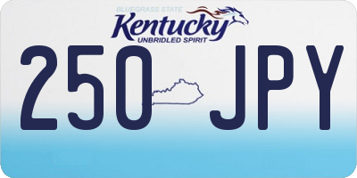 KY license plate 250JPY