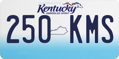 KY license plate 250KMS