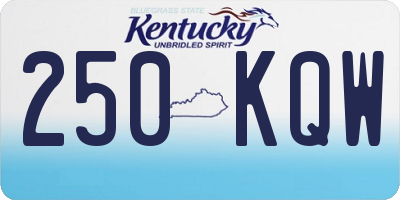 KY license plate 250KQW