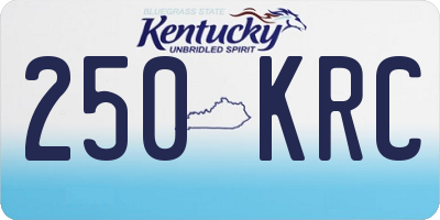 KY license plate 250KRC