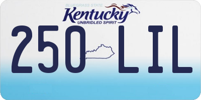 KY license plate 250LIL