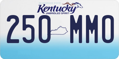 KY license plate 250MMO