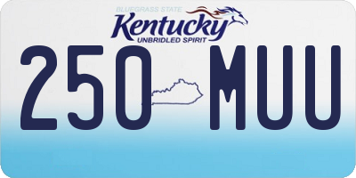 KY license plate 250MUU