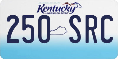 KY license plate 250SRC