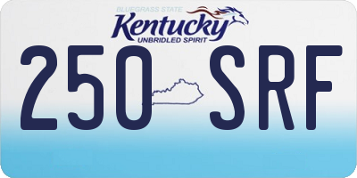 KY license plate 250SRF
