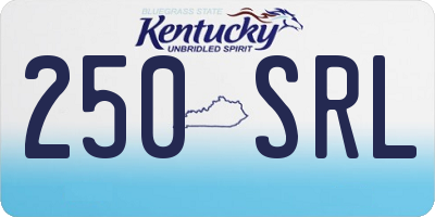 KY license plate 250SRL
