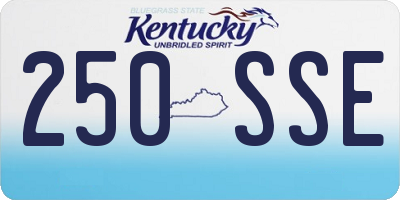 KY license plate 250SSE
