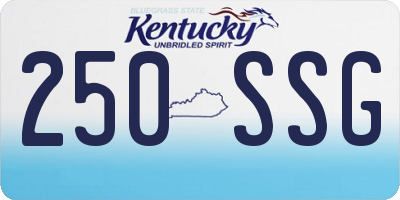 KY license plate 250SSG