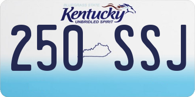 KY license plate 250SSJ