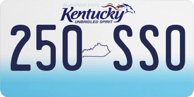KY license plate 250SSO
