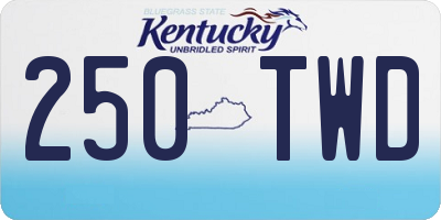 KY license plate 250TWD