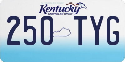 KY license plate 250TYG
