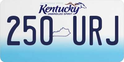 KY license plate 250URJ