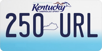 KY license plate 250URL