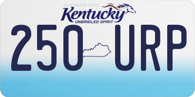 KY license plate 250URP