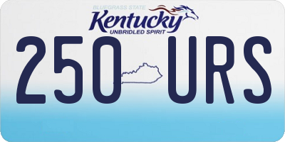 KY license plate 250URS