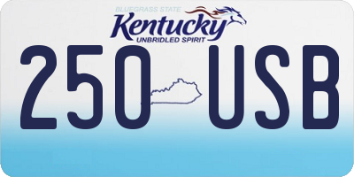 KY license plate 250USB