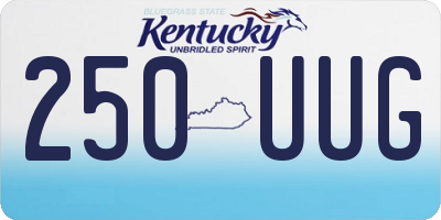 KY license plate 250UUG