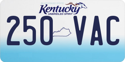 KY license plate 250VAC