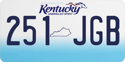 KY license plate 251JGB