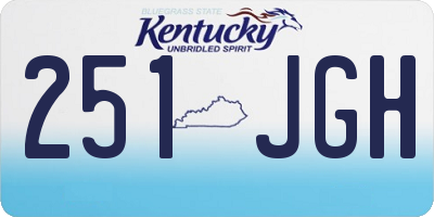 KY license plate 251JGH