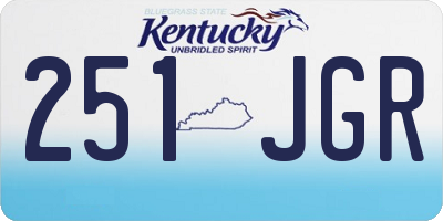 KY license plate 251JGR