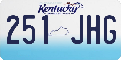 KY license plate 251JHG