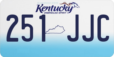 KY license plate 251JJC