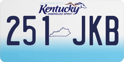KY license plate 251JKB