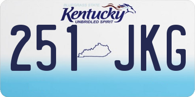 KY license plate 251JKG