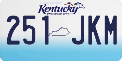 KY license plate 251JKM