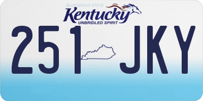 KY license plate 251JKY