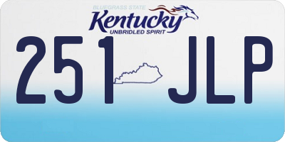 KY license plate 251JLP