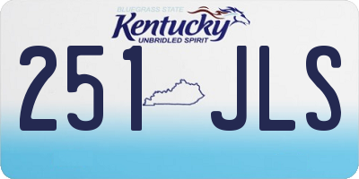 KY license plate 251JLS