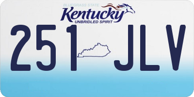KY license plate 251JLV
