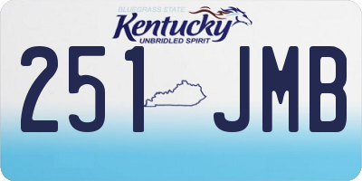 KY license plate 251JMB