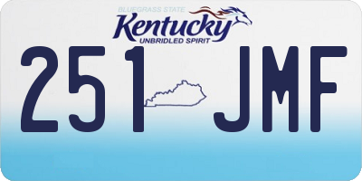 KY license plate 251JMF
