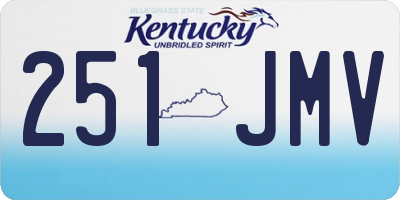 KY license plate 251JMV