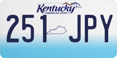 KY license plate 251JPY