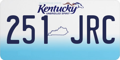 KY license plate 251JRC