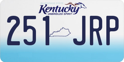 KY license plate 251JRP