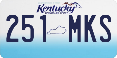 KY license plate 251MKS