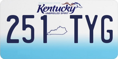 KY license plate 251TYG