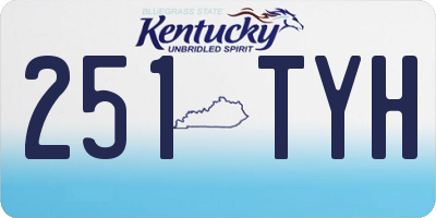 KY license plate 251TYH