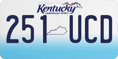 KY license plate 251UCD