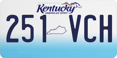 KY license plate 251VCH