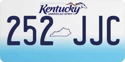 KY license plate 252JJC