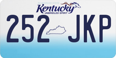 KY license plate 252JKP